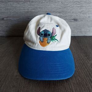 Disney Lilo and Stitch Pineapple Two Tone Washed Dad Hat